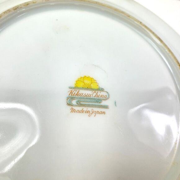 Vintage Lot of Set of 6 Bread and Desert Plates 6-8" Floral Japan USA Back Stamp - Picture 9 of 14